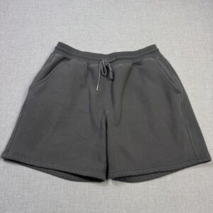 Comfrt Fleece Sweat Shorts Mens XL Gray Cotton Polyester Drawstring 6" Inseam